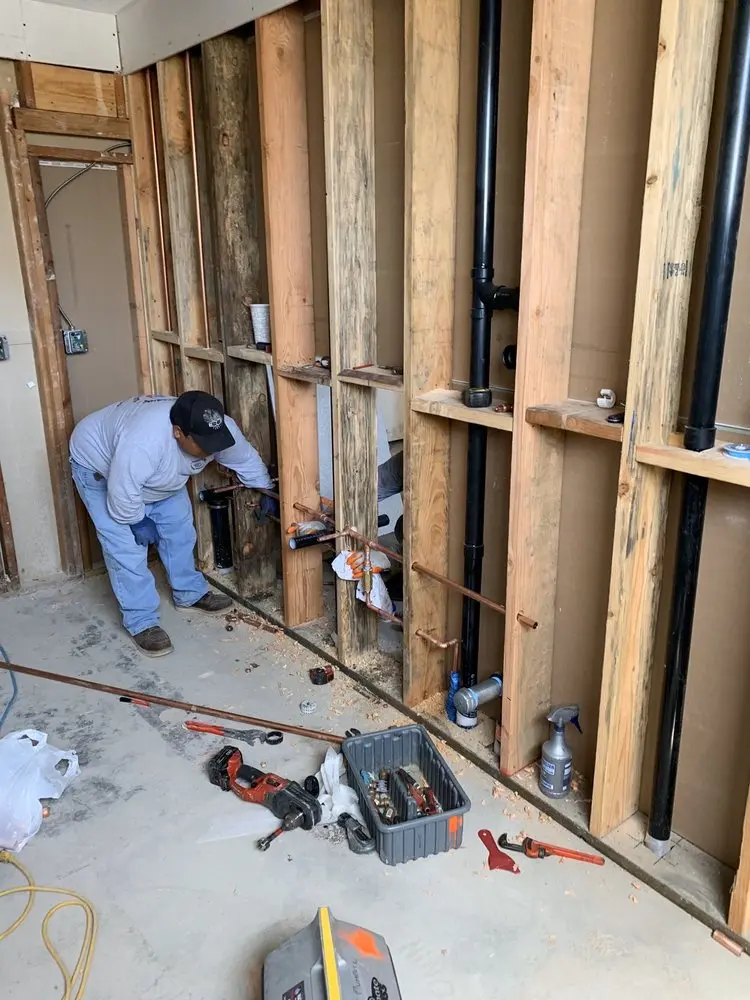 Commercial rough-in plumbing for Gas Line Repair in Napa